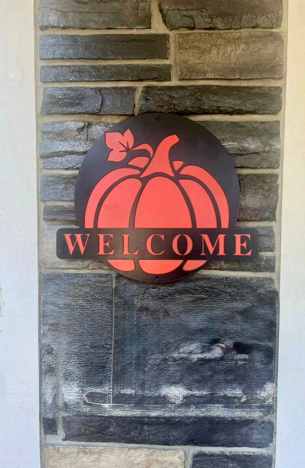 Fall "Welcome" Sign