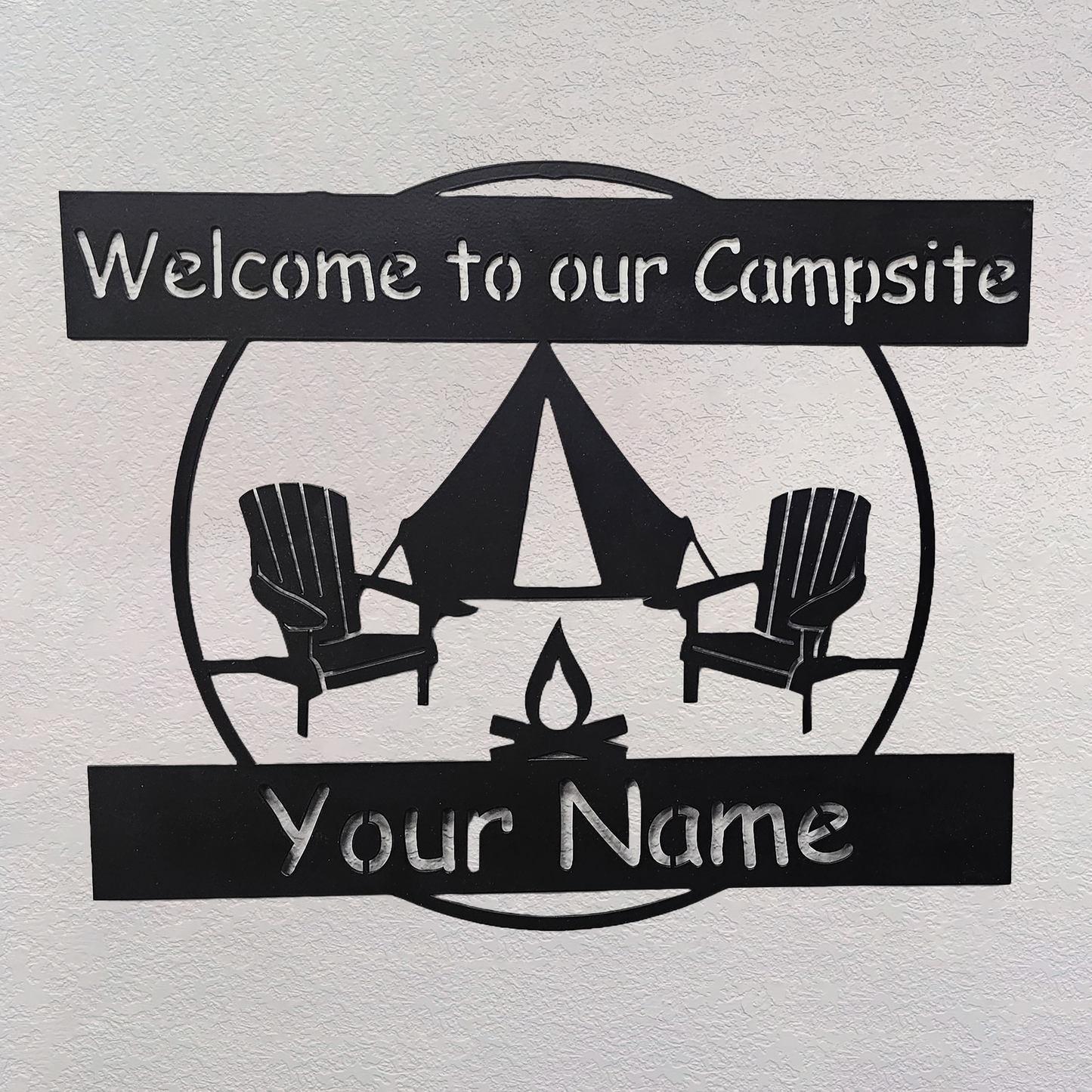Welcome to Our Campsite - Personalized, Custom
