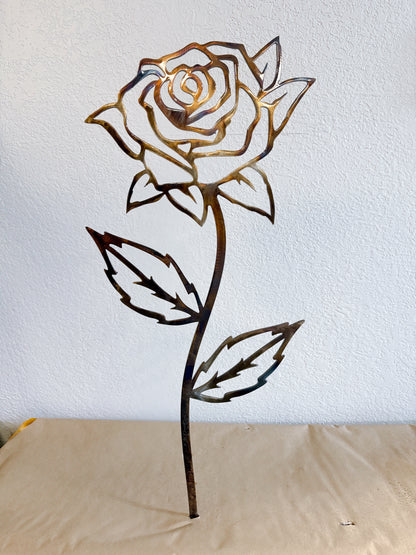 Rose Flower Garden Stake
