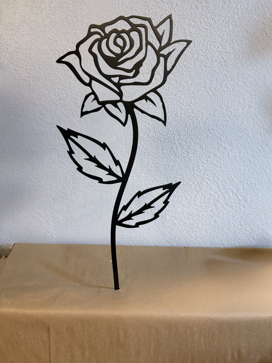 Rose Flower Garden Stake