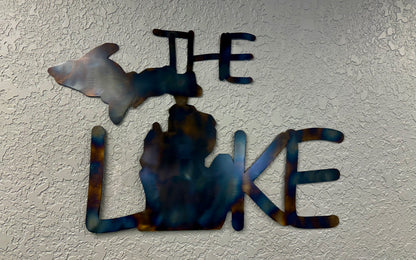 The Lake -Laser-Cut Metal Sign