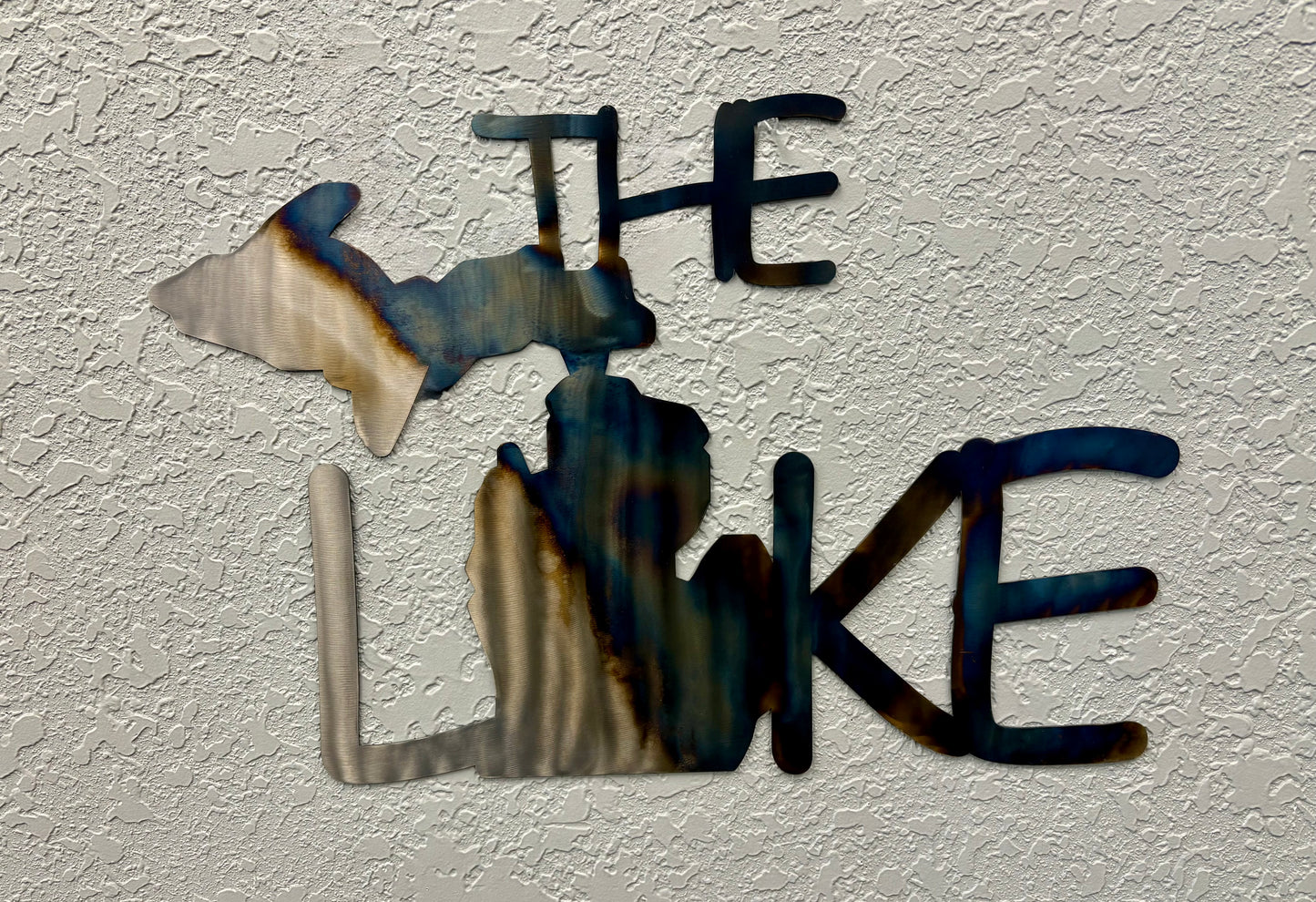 The Lake -Laser-Cut Metal Sign