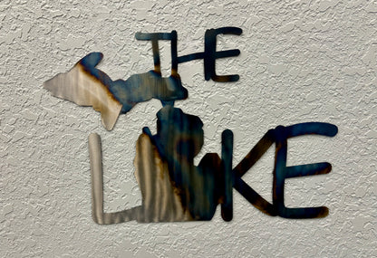 The Lake -Laser-Cut Metal Sign