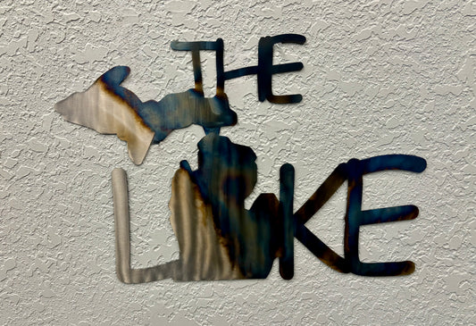 The Lake -Laser-Cut Metal Sign