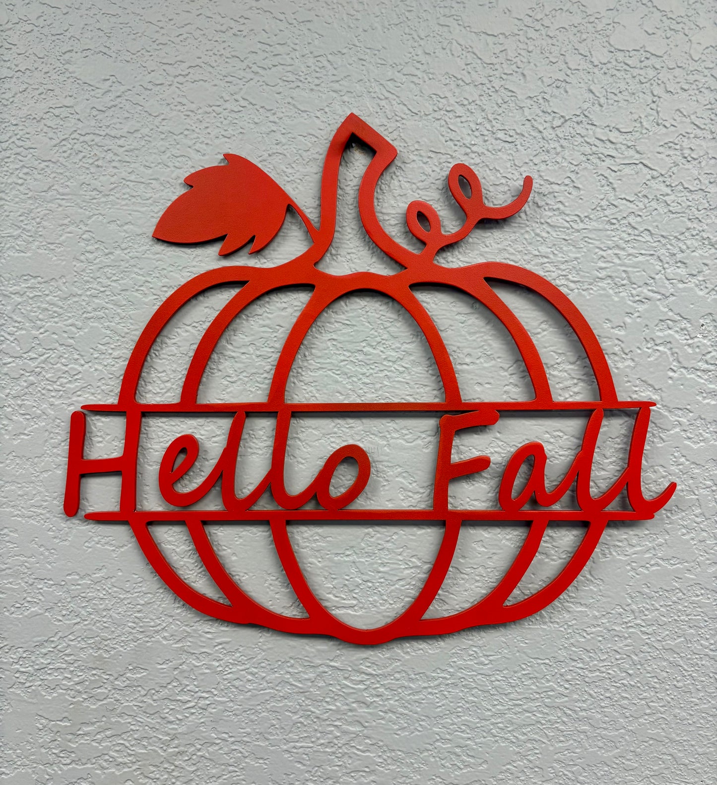 "Hello Fall" Pumpkin Sign